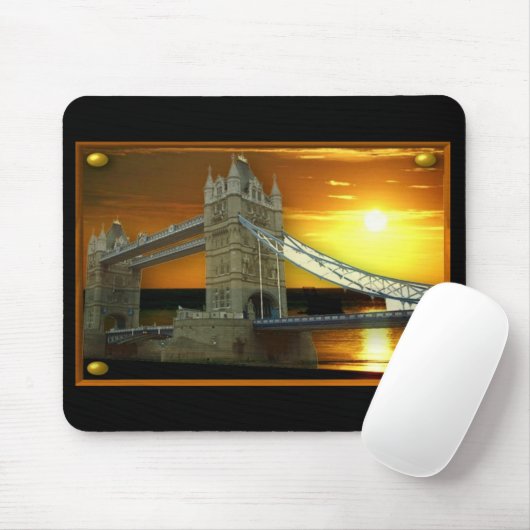 Londons Tower Bridge in Fantasy Sunshine Mousepad (Mit Mouse)