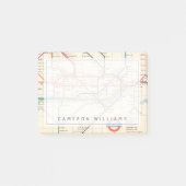 Londons Untergrund-Karte Post-it Klebezettel (Vorderseite)