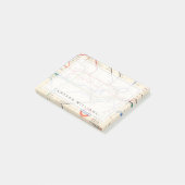 Londons Untergrund-Karte Post-it Klebezettel (angewinkelt)