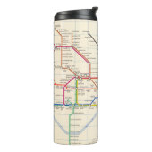 Londons Untergrund-Karte Thermosbecher (Nach links gedreht)