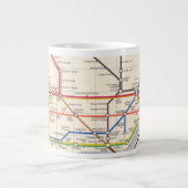 Londons Untergrund Map Jumbo-Tasse (Vorderseite)