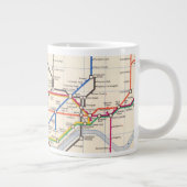 Londons Untergrund Map Jumbo-Tasse (Rechts)