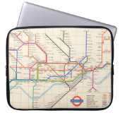 Londons Untergrund Map Laptopschutzhülle (Vorderseite)