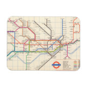 Londons Untergrund Map Magnet (Horizontal)