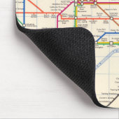 Londons Untergrund Map Mousepad (Ecke)