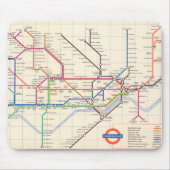 Londons Untergrund Map Mousepad (Vorne)