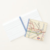Londons Untergrund Map Notizblock (Innenseite)