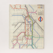 Londons Untergrund Map Puzzle (Vertikal)