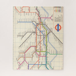 Londons Untergrund Map Puzzle