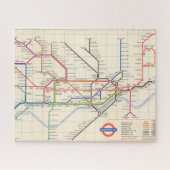 Londons Untergrund Map Puzzle (Horizontal)