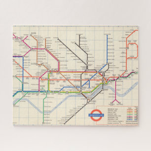 Londons Untergrund Map Puzzle
