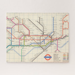 Londons Untergrund Map Puzzle