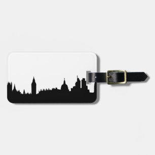 Londonskyline-Silhouette Cityscape Gepäckanhänger