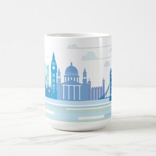 Londonskyline-Tasse Kaffeetasse (Mittel)