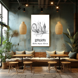 Londres: Elegancia Atemporal - Arte Lineal Poster