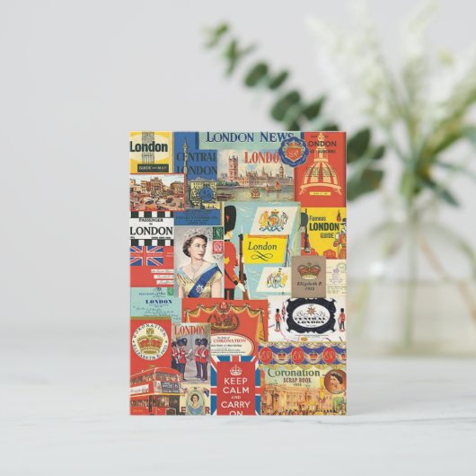 Londres Postkarte (Stehend Vorderseite)