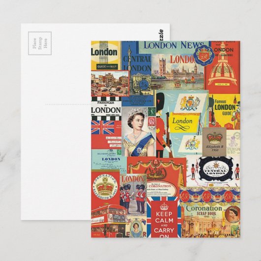 Londres Postkarte (Vorne/Hinten)