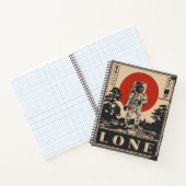 Lone Astronaut Space Explorer Solides Design Notizblock (Innenseite)