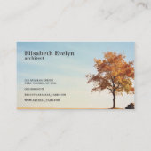 Lone Autumn Sentinel Visitenkarte (Rückseite)