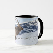 Lone Bull Elk | Yellowstone-Nationalpark Tasse (VorderseiteRechts)