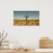 Lone Cactus Poster (Küche)