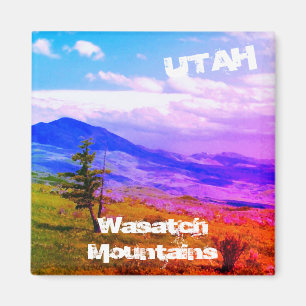 "Lone Cedar" Wasatch Mountains, Utah Landscape Magnet