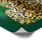 Lone Cheetah Poster (Ecke)