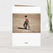 Lone Cowboy Karte (Rückseite)