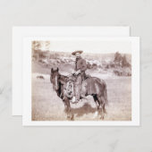 Lone Cowboy Postkarte (Vorne/Hinten)