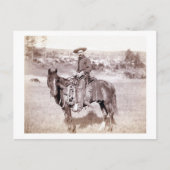 Lone Cowboy Postkarte (Vorderseite)