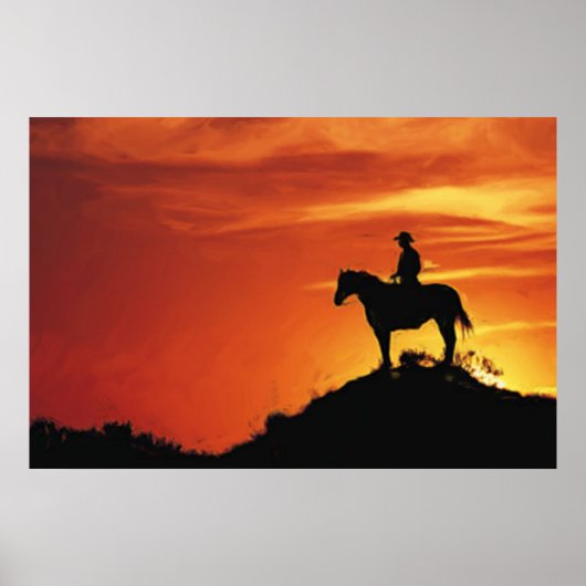 LONE COWBOY SUSET POSTER (Vorne)