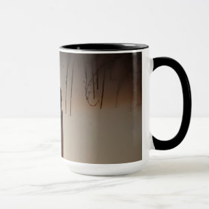 Lone Crow bei Sonnenuntergang Tasse