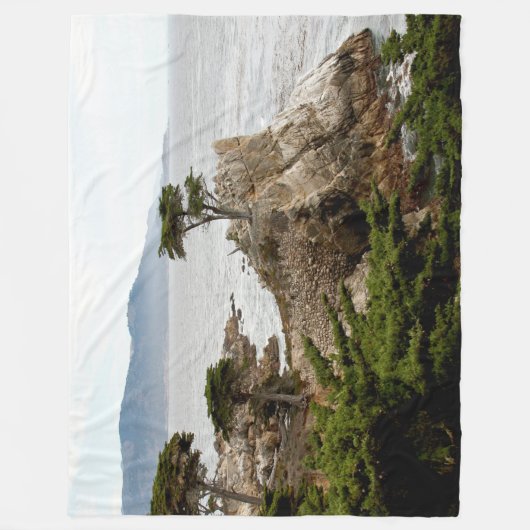 LONE CYPRESS Large Fleece Blanket (Vorderseite)