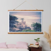 Lone Cypress Pebble Beach Wandteppich Mit Holzrahmen (Schlafzimmer)
