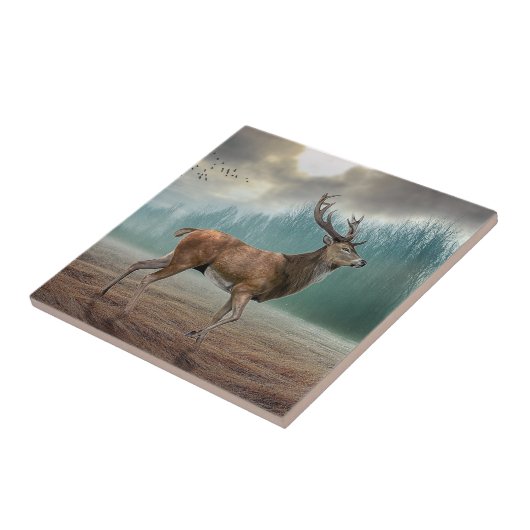 Lone Dee in Misty Forest Fliese (Seite)