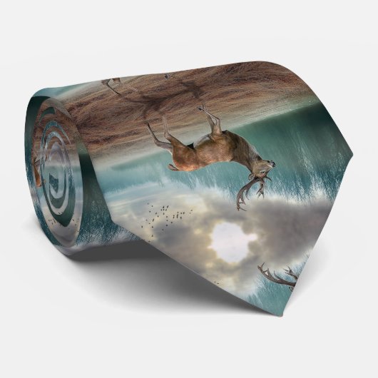 Lone Dee in Misty Forest Krawatte (Gerollt)