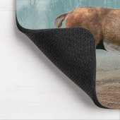 Lone Dee in Misty Forest Mousepad (Ecke)