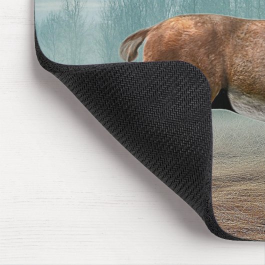 Lone Dee in Misty Forest Mousepad (Ecke)