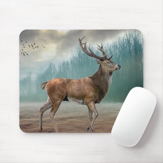 Lone Dee in Misty Forest Mousepad (Mit Mouse)