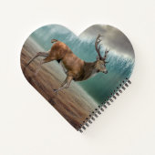 Lone Dee in Misty Forest Notebook Notizblock (Rückseite)