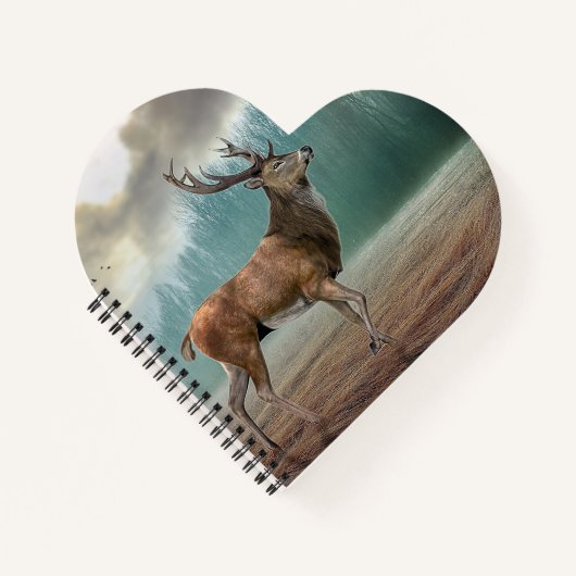 Lone Dee in Misty Forest Notebook Notizblock (Vorderseite)