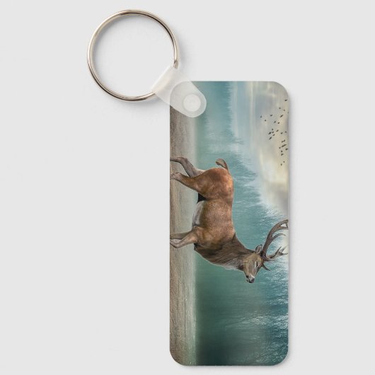 Lone Dee in Misty Forest Schlüsselanhänger (Vorderseite)