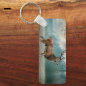 Lone Dee in Misty Forest Schlüsselanhänger (Vorderseite)