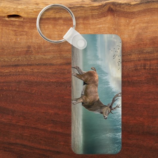 Lone Dee in Misty Forest Schlüsselanhänger (Vorderseite)