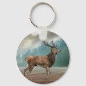 Lone Dee in Misty Forest Schlüsselanhänger (Vorderseite)