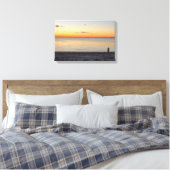 Lone Figure Standing on Beach Canvas Print Leinwanddruck (Insitu (Schlafzimmer))