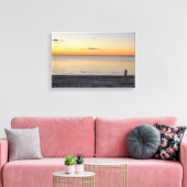 Lone Figure Standing on Beach Canvas Print Leinwanddruck (Insitu (Wohnzimmer))