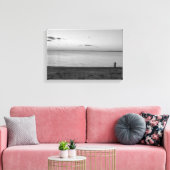 Lone Figure Standing on Beach Canvas Print Leinwanddruck (Insitu (Wohnzimmer))