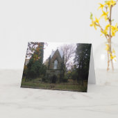 "Lone Fir Friedhof Crypt" Hallowe’en card #1 Karte (Gelbe Blume)