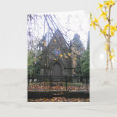 "Lone Fir Friedhof Crypt" Hallowe’en Card #2 Karte (Gelbe Blume)